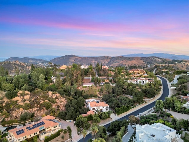 176 Saddlebow Rd, Bell Canyon, CA 91307 - aerial overview of property's location featuring a mountain backdrop