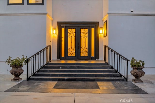 176 Saddlebow Rd, Bell Canyon, CA 91307 - view of exterior entry with stucco siding and covered porch