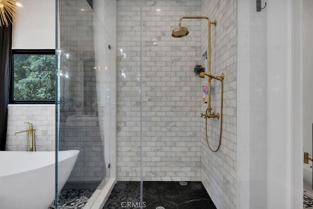 176 Saddlebow Rd, Bell Canyon, CA 91307 - bathroom with a stall shower and a freestanding tub