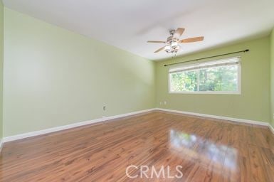 14 Featherwood, Irvine, CA 92612 - spare room with wood finished floors and a ceiling fan