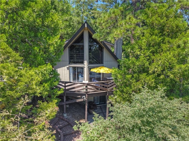 544 Old Toll Rd, Lake Arrowhead, CA 92352 - back of property