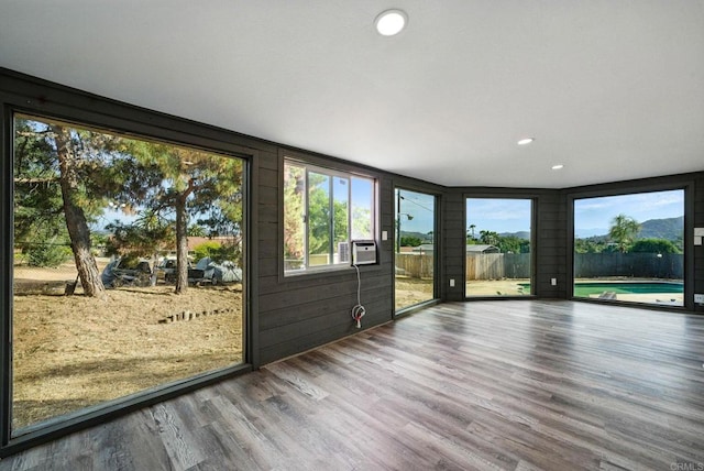 12049 Coping Pl, Lakeside, CA 92040 - doorway to outside featuring wood finished floors and recessed lighting