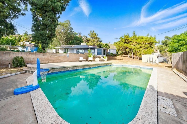 12049 Coping Pl, Lakeside, CA 92040 - view of pool with a fenced backyard and a patio