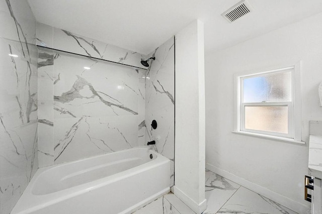 12049 Coping Pl, Lakeside, CA 92040 - bathroom with marble finish floors and shower / tub combination