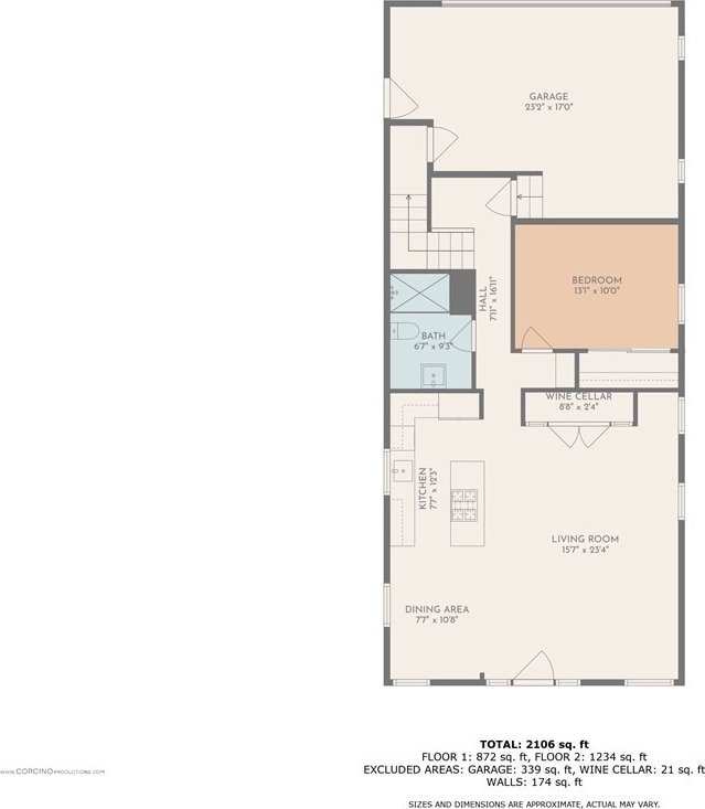 218 Covina Ave, Long Beach, CA 90803 - view of property floor plan
