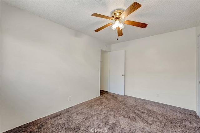 13925 Belgate St, Baldwin Park, CA 91706 - empty room with carpet floors, a ceiling fan, and a textured ceiling