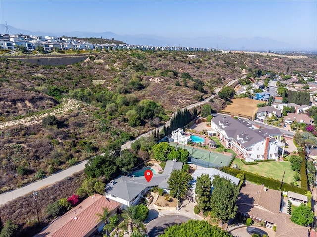 211 Peacock Ln, Montebello, CA 90640 - aerial overview of property's location with mountains and nearby suburban area