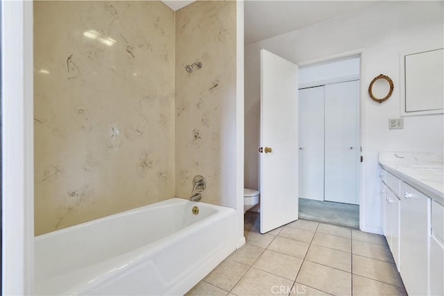 211 Peacock Ln, Montebello, CA 90640 - bathroom with vanity, tile patterned flooring, and bathtub / shower combination