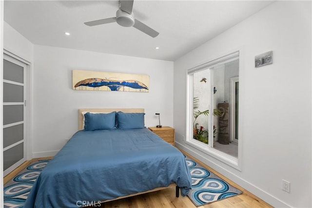416 Via Pichon, San Clemente, CA 92672 - bedroom with wood finished floors, ceiling fan, and recessed lighting