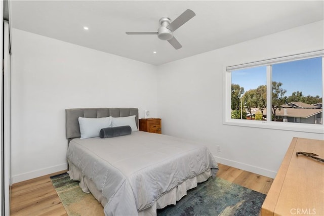 416 Via Pichon, San Clemente, CA 92672 - bedroom with wood finished floors, recessed lighting, and a ceiling fan