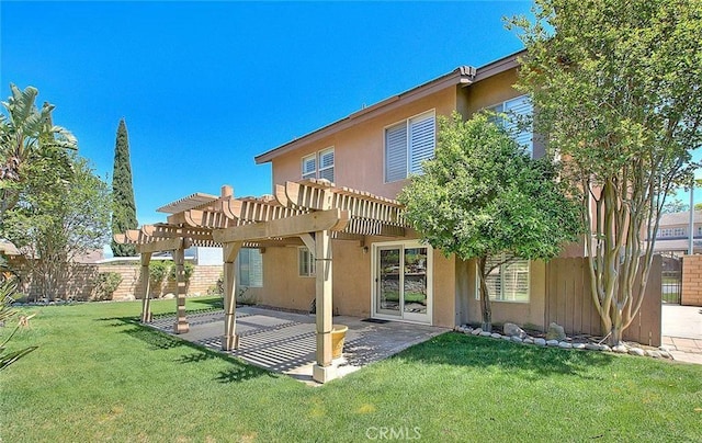 16410 Argent Rd, Chino Hills, CA 91709 - back of house with a pergola, a patio area, and stucco siding