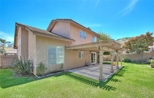 16410 Argent Rd, Chino Hills, CA 91709 - back of house with stucco siding, a pergola, and a patio