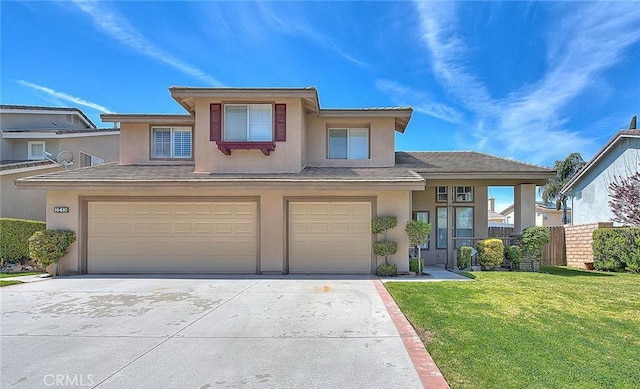 16410 Argent Rd, Chino Hills, CA 91709 - view of front of property featuring stucco siding, an attached garage, and driveway