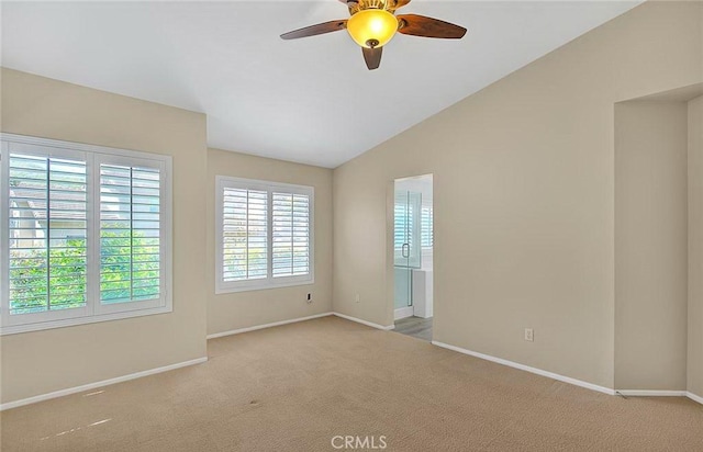16410 Argent Rd, Chino Hills, CA 91709 - unfurnished room featuring carpet flooring, a ceiling fan, and vaulted ceiling