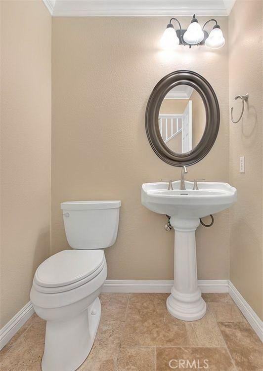16410 Argent Rd, Chino Hills, CA 91709 - half bathroom with ornamental molding and toilet