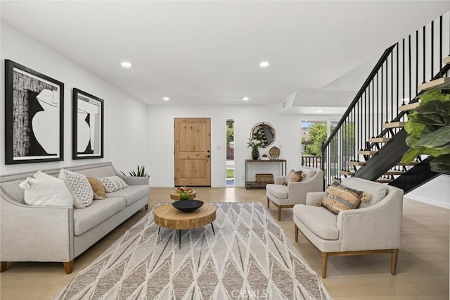 17978 Gallineta St, Rowland Heights, CA 91748 - living room with recessed lighting and stairway
