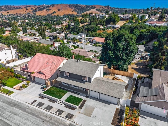 17978 Gallineta St, Rowland Heights, CA 91748 - aerial perspective of suburban area featuring mountains