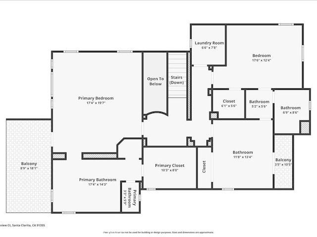 23808 Bayview Ct, Valencia, CA 91355 - view of room layout