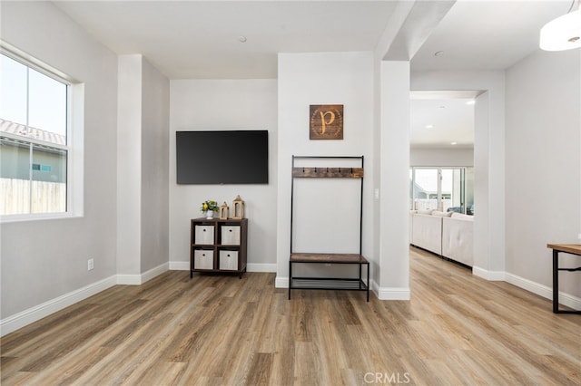 2070 Solig Ave, Kingsburg, CA 93631 - living area with wood finished floors and baseboards