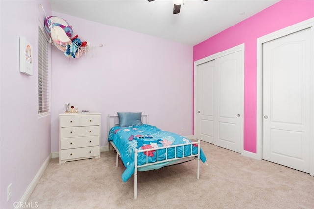 2070 Solig Ave, Kingsburg, CA 93631 - carpeted bedroom featuring a ceiling fan and baseboards