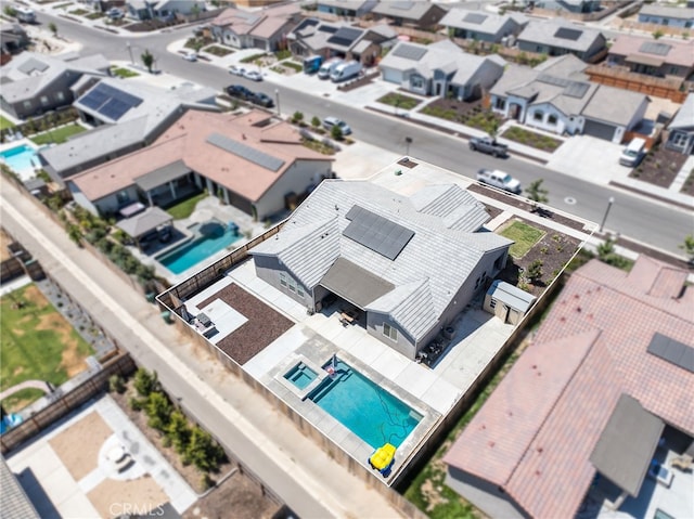 2070 Solig Ave, Kingsburg, CA 93631 - aerial view of residential area with a pool area