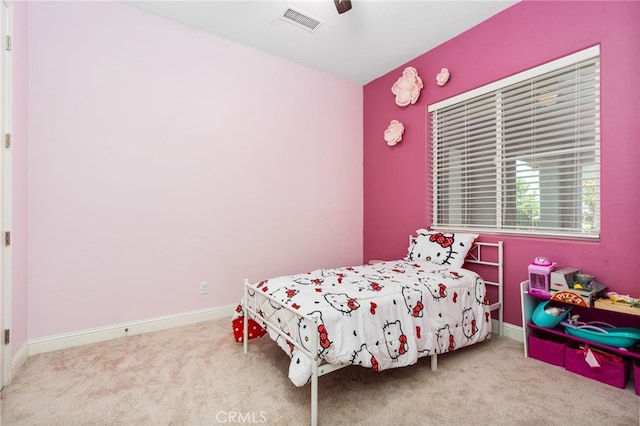 2070 Solig Ave, Kingsburg, CA 93631 - carpeted bedroom featuring baseboards and a ceiling fan