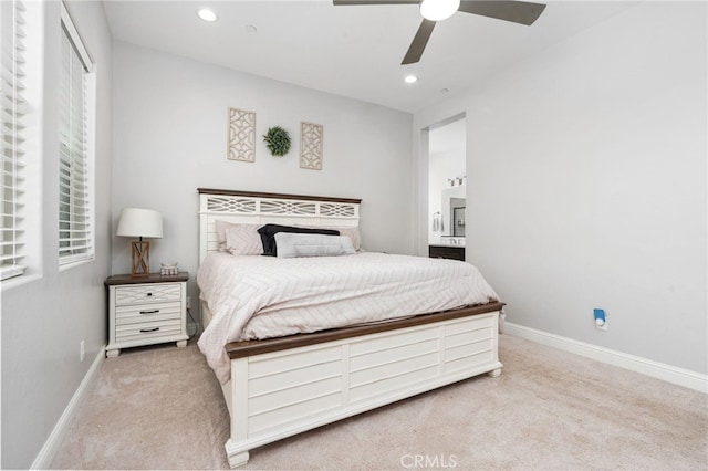 2070 Solig Ave, Kingsburg, CA 93631 - carpeted bedroom with recessed lighting and ceiling fan