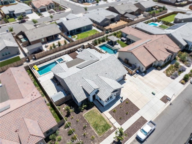 2070 Solig Ave, Kingsburg, CA 93631 - aerial view of residential area featuring a pool