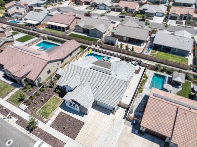 2070 Solig Ave, Kingsburg, CA 93631 - aerial view of residential area with a pool area