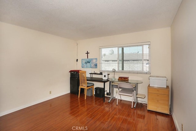 1201 W Cerritos Ave Unit 68, Anaheim, CA 92802 - home office with wood finished floors and a textured ceiling