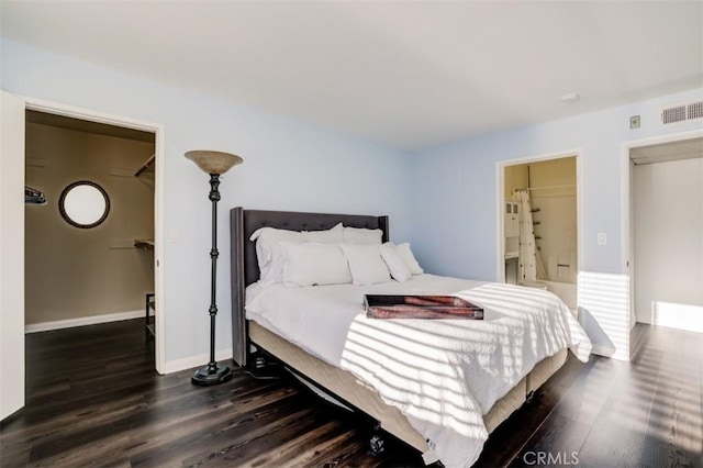 9920 Jordan Ave Unit 7, Chatsworth, CA 91311 - bedroom featuring wood finished floors and ensuite bathroom