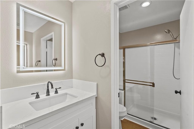 26337 Rainbow Glen Dr Unit 244, Newhall, CA 91321 - bathroom featuring a shower stall and vanity