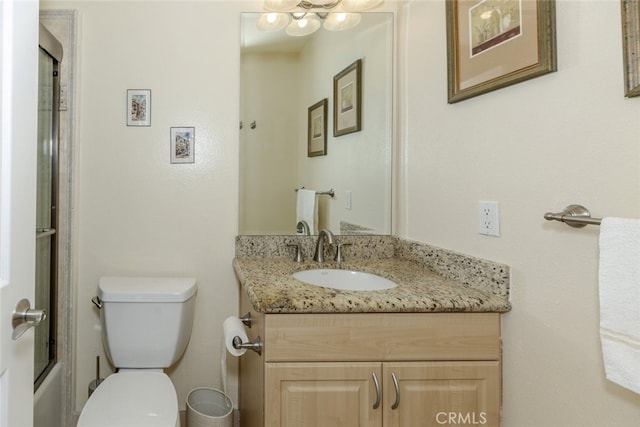 1118 N Central Ave Unit 14, Glendale, CA 91202 - bathroom with vanity and combined bath / shower with glass door