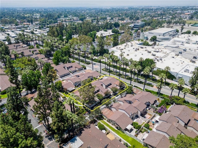810 E Laurel Oak Dr, Azusa, CA 91702 - aerial perspective of suburban area featuring property parcel outlined
