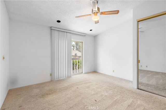 810 E Laurel Oak Dr, Azusa, CA 91702 - unfurnished bedroom with carpet, a textured ceiling, and ceiling fan