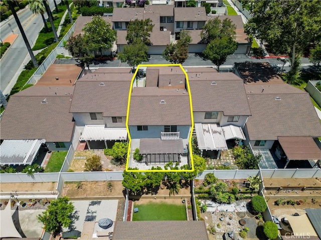 810 E Laurel Oak Dr, Azusa, CA 91702 - aerial perspective of suburban area featuring property parcel outlined