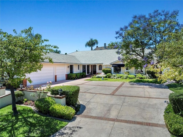 21 Santa Catalina Dr, Rancho Palos Verdes, CA 90275 - ranch-style house with driveway, a garage, and stucco siding