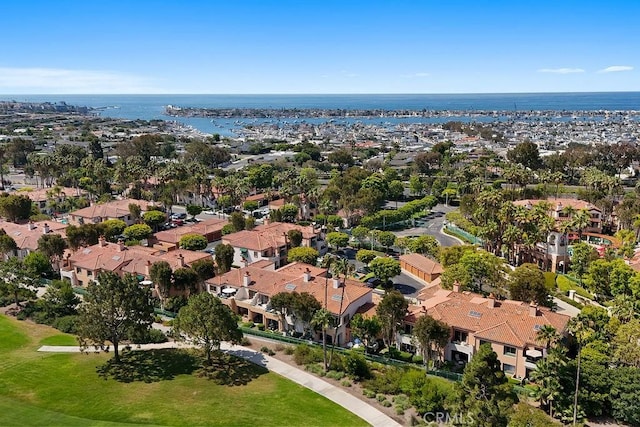 232 Villa Point Dr, Newport Beach, CA 92660 - aerial overview of property's location featuring a large body of water and nearby suburban area