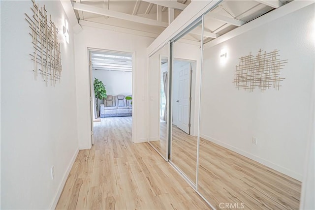 35356 Sierra Vista Dr, Agua Dulce, CA 91390 - corridor with light wood finished floors and baseboards