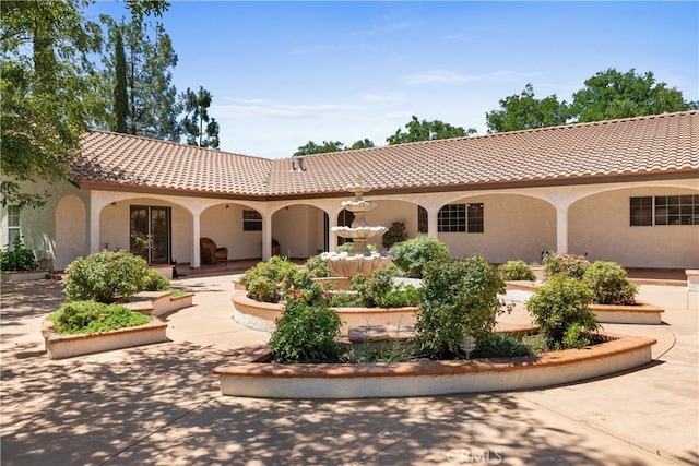 35356 Sierra Vista Dr, Agua Dulce, CA 91390 - rear view of house featuring a tiled roof and stucco siding