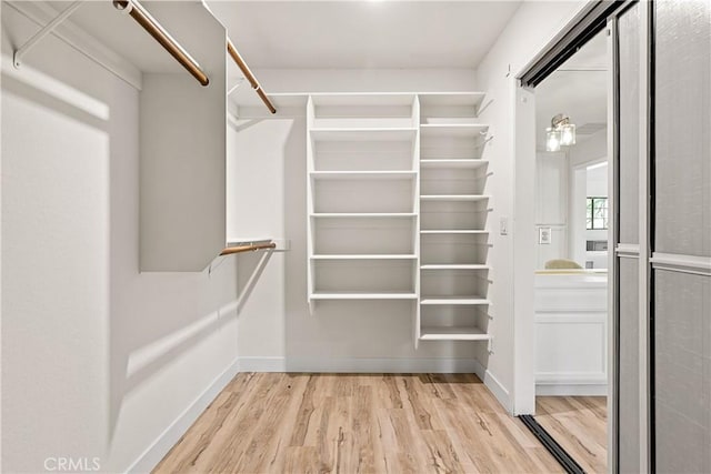 35356 Sierra Vista Dr, Agua Dulce, CA 91390 - walk in closet featuring light wood-type flooring