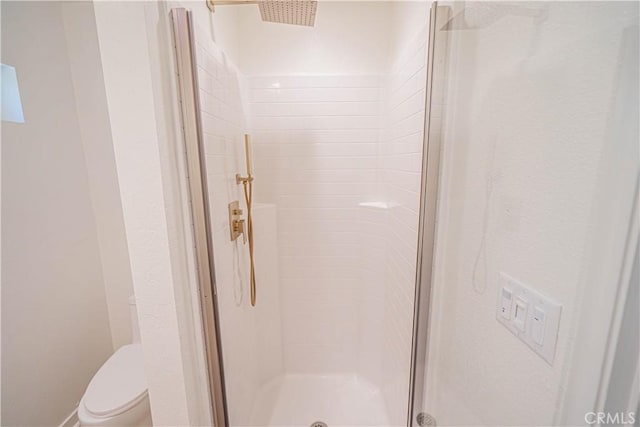 35356 Sierra Vista Dr, Agua Dulce, CA 91390 - full bathroom featuring a shower stall and toilet