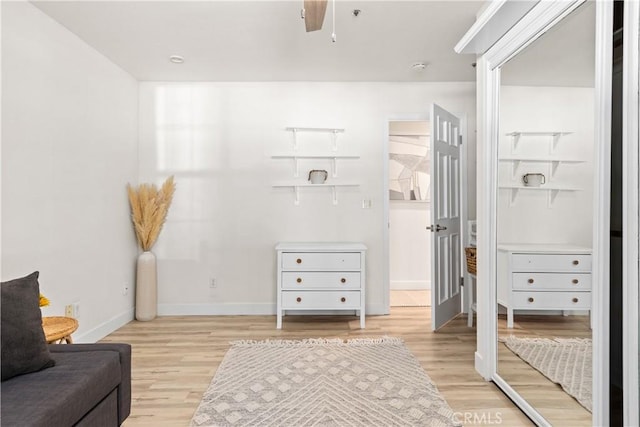 35356 Sierra Vista Dr, Agua Dulce, CA 91390 - living area featuring light wood finished floors and ceiling fan