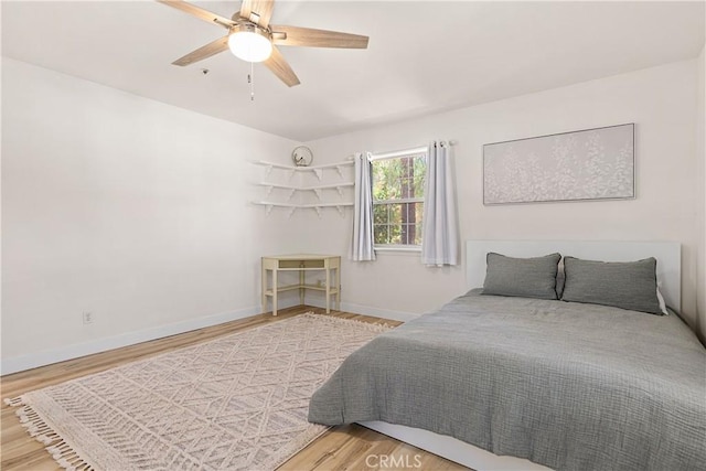 35356 Sierra Vista Dr, Agua Dulce, CA 91390 - bedroom with wood finished floors and ceiling fan