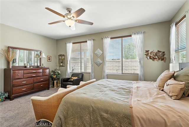 1616 Rosemary, Beaumont, CA 92223 - carpeted bedroom featuring multiple windows and a ceiling fan