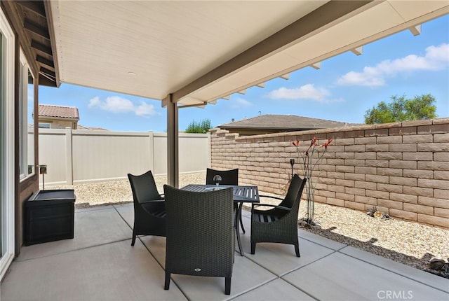 1616 Rosemary, Beaumont, CA 92223 - fenced backyard featuring outdoor dining area and a patio area