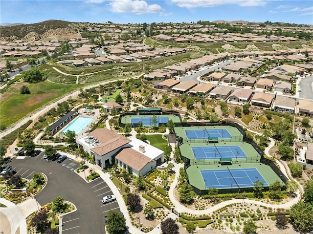 1616 Rosemary, Beaumont, CA 92223 - aerial view of property and surrounding area with nearby suburban area