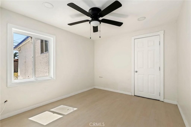 6681 Rostrata Ave, Buena Park, CA 90621 - unfurnished room featuring light wood finished floors and ceiling fan