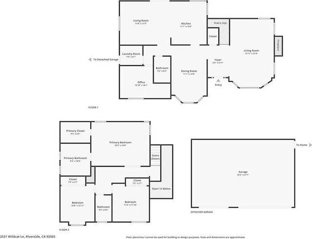 2531 Wildcat Ln, Riverside, CA 92503 - view of home floor plan