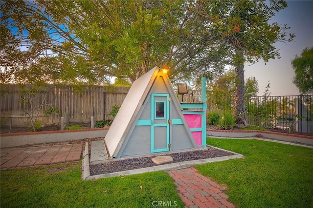 591 Shadow Tree Dr, Oceanside, CA 92058 - view of playground with a fenced backyard